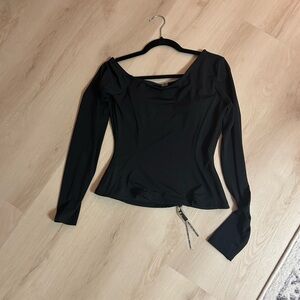 Brand new with tags black TA3 Sculpty long sleeve top size large